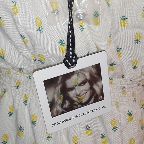 NWT Jessica Simpson White Sz Small Floral Halter Dress - Picture 6 of 15